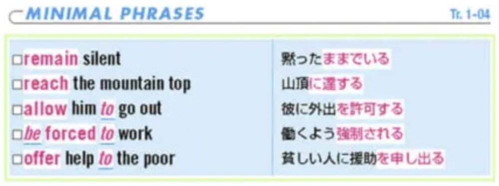 システム英単語のミニマルフレーズの紹介